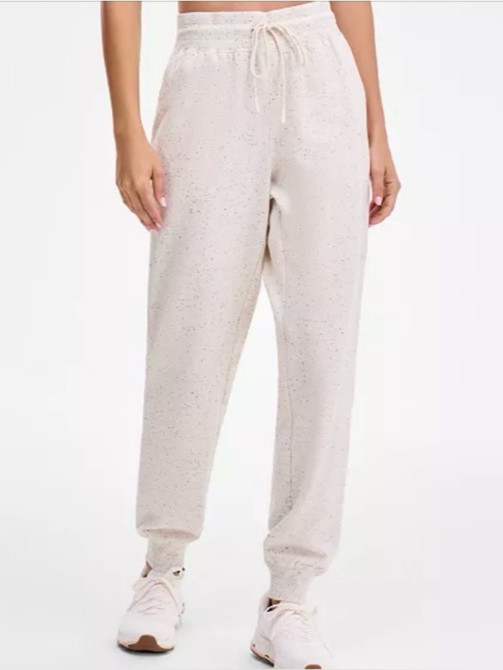 Ideology Speckled Cream Drawstring Joggers